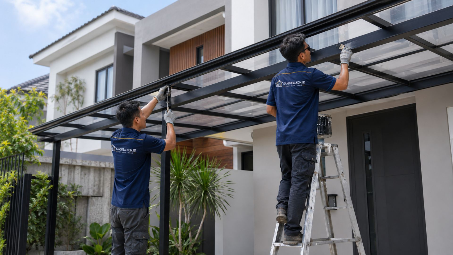 Hasil kanopi balkon